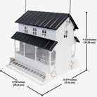 Farmhouse Style Squirrel Resistant Bird Feeder, ideal for bird lovers who want to enjoy feeding birds without worrying about squirrels