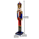 Prime Retreat Nutcracker King statue, giant Christmas decoration for indoor or outdoor holiday displays