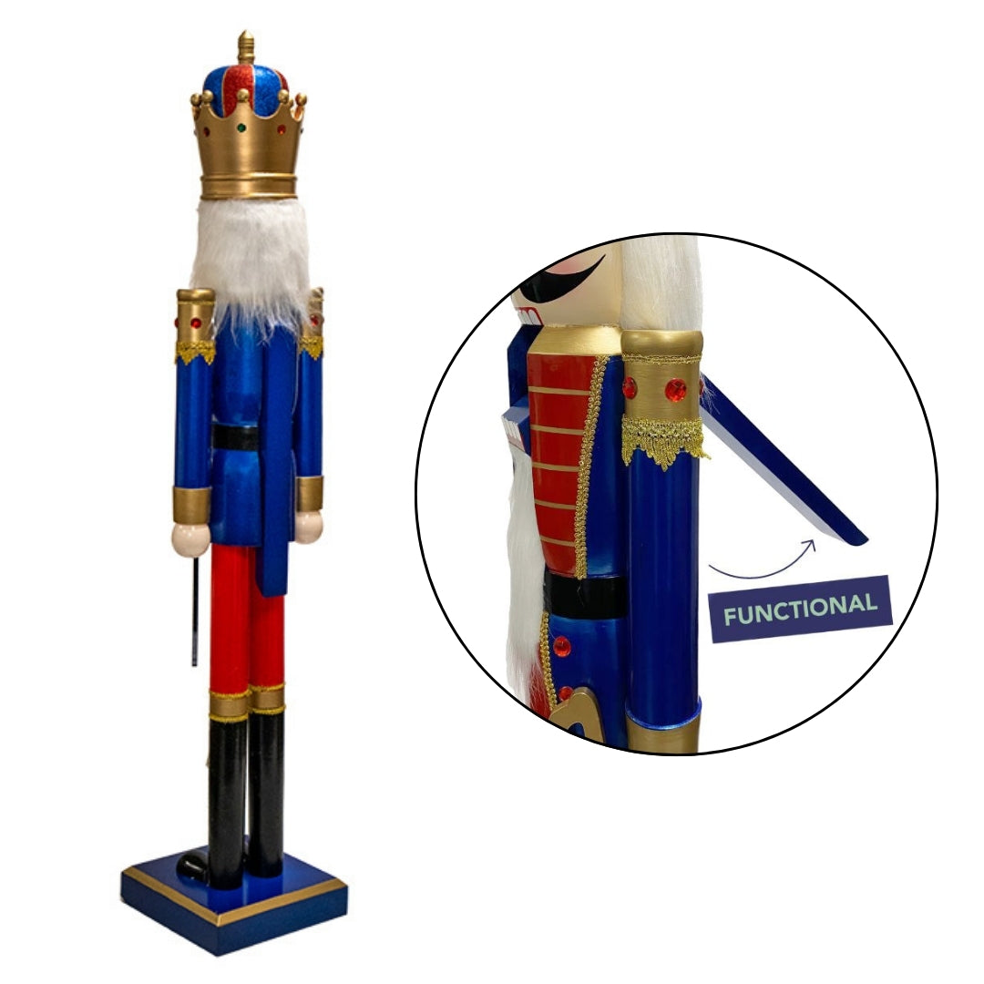 Giant Nutcracker King Statue - Festive Decor by Prime Retreat
