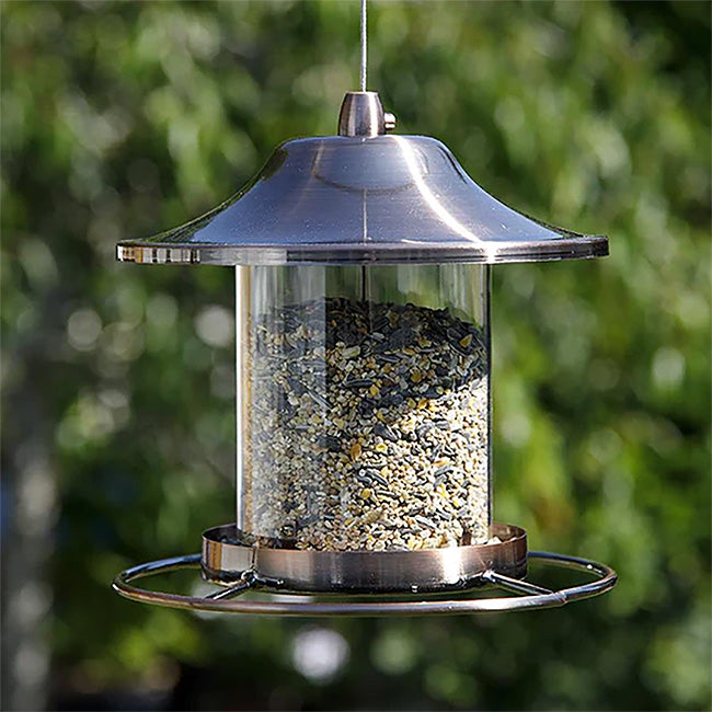 Gold Rush Lantern Hopper Bird Feeder