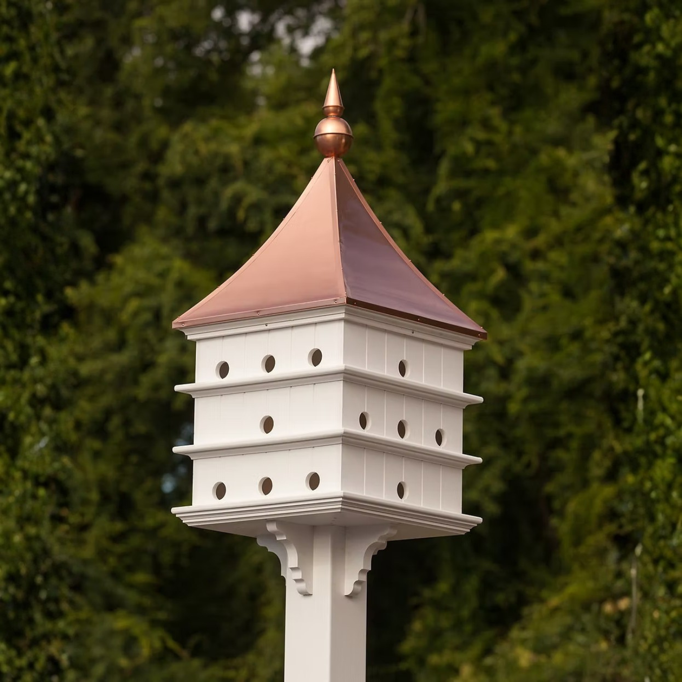 Sloped Purple Martin Copper Roof Birdhouse