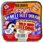 No Melt Suet Dough packaging for wild birds with colorful label and bird illustration.