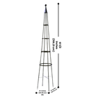 Obelisk Oasis Climbing Trellis supporting tall climbing vines measurements
