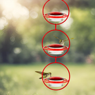 Red Orb Hummingbird Feeder with Perch – Stylish and Functional Bird Feeder for Gardens