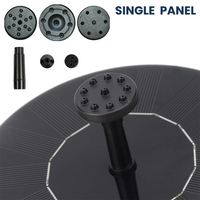 The Solar Fountain Pump Kit with a solar-powered water fountain, perfect for creating an outdoor water feature with a natural, eco-friendly power source.
