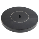 Solar fountain pump in action with different spray patterns. Ideal for attracting birds with a variety of water spray effects, designed for birdbaths under direct sunlight.