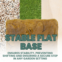 Stable flat base of the Golden Wing Dragonfly Stepping Stone for secure placement in the garden.

