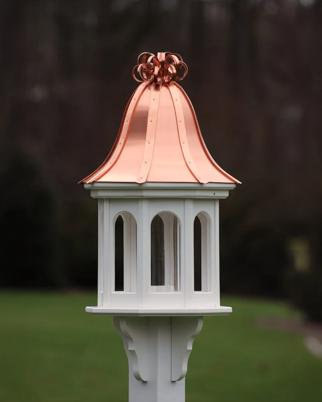 Copper Roof Bird Feeder-Vinyl/PVC Ribbon Detail