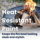 Gather around this rugged cast iron fire pit for marshmallow roasting and cozy outdoor nights