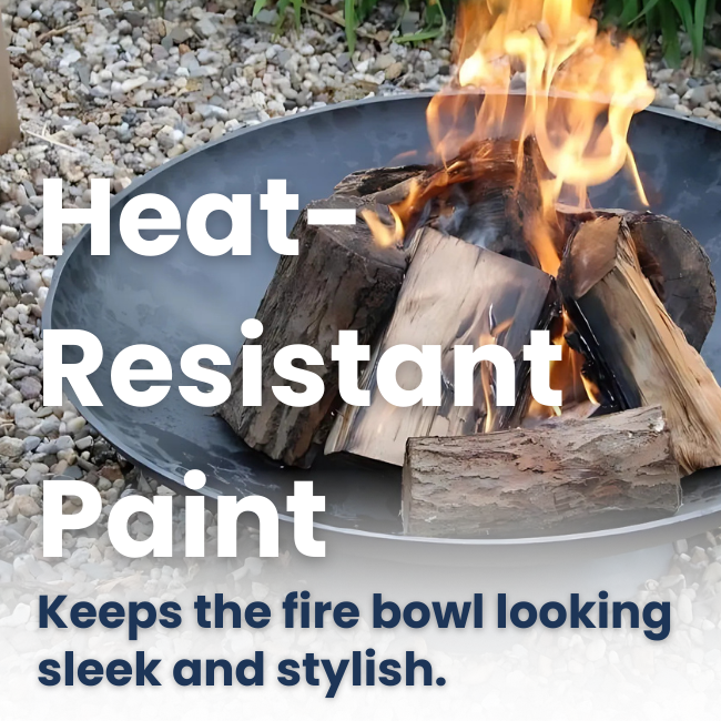 Gather around this rugged cast iron fire pit for marshmallow roasting and cozy outdoor nights