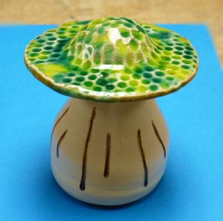 Fruit Fly Trap Stoneware Mushroom