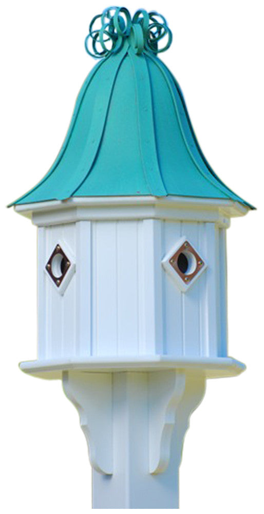 Copper Roof Birdhouse 34x14 Ribbon Detail 4 Portals