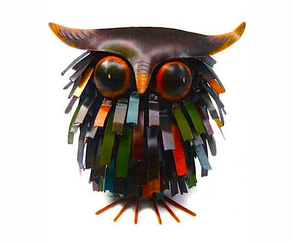 Spiky Owl Sculpture