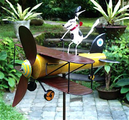 ANEICAN SPRITアメリカンカントリーWOLF CREEK 飛び込み人形 Aviator Spike the Dog Whirligig w/Pole – The Birdhouse Chick