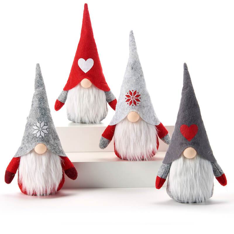 Holiday Gnomes with LED Noses