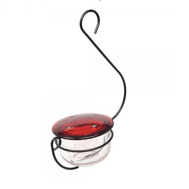 Blown Glass Hummingbird Feeder