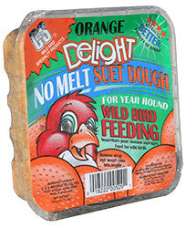 No Melt Orange Dough Suet Cake