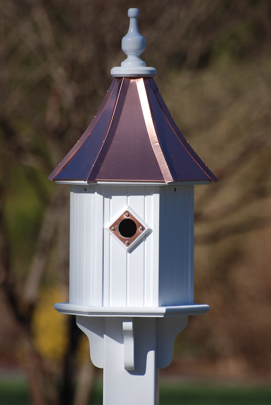 Copper Roof Birdhouse Single Entry