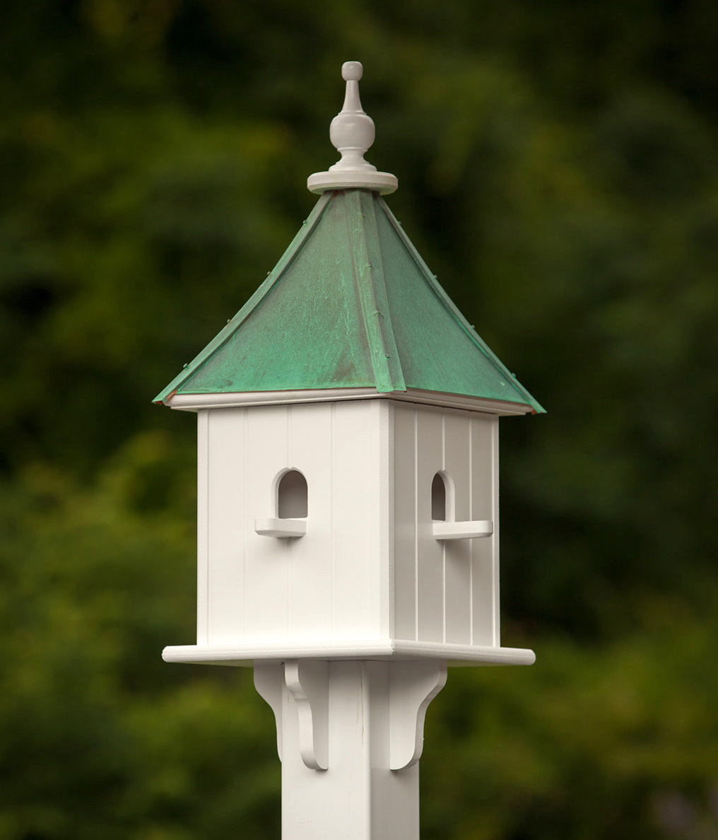 Copper Roof Birdhouse | Vinyl Birdhouses | Post Mount Birdhouse