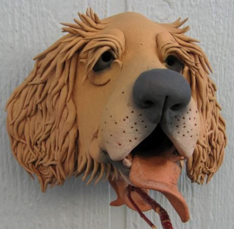 Golden Retriever Ceramic Birdhouse