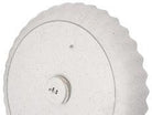 Heated Pedestal Bird Bath -Scalloped Grey Stone