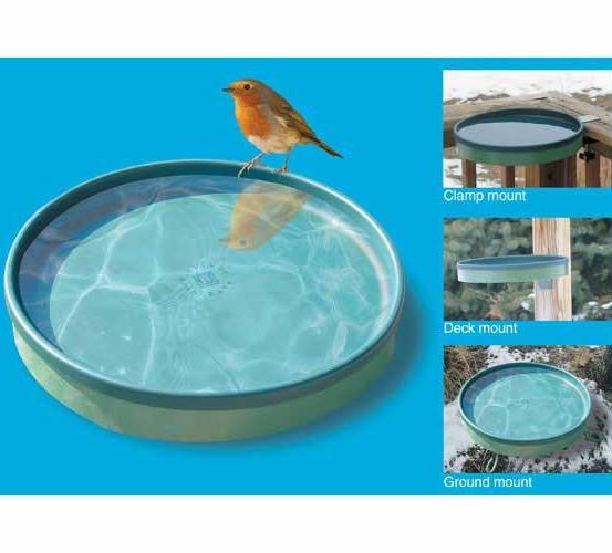 Heated Bird Bath 3 Mounting Options- Green