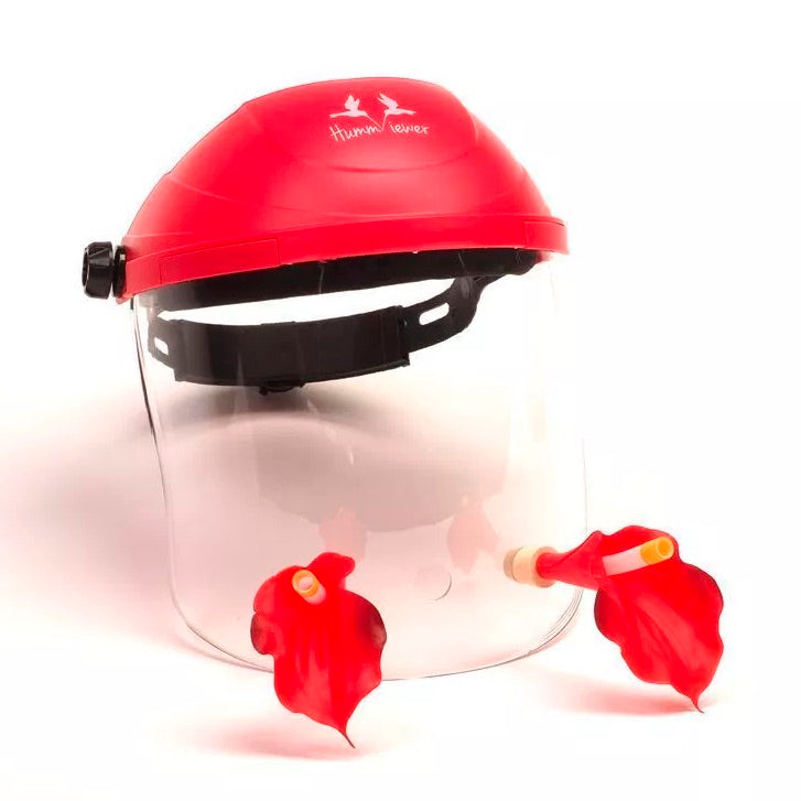 Hautrely Humviewer Hummingbird Feeder Mask – Wearable Bird Feeder Hat With 3 Flower Ports For Outdoor Viewing