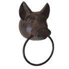 Iron Pig Face Towel Rack