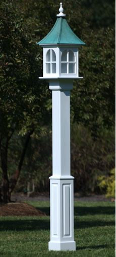 Vinyl Lamp Post Decorative Birdhouse Posts 4x4 PVC Bird House