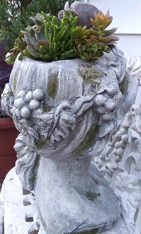 LadyHead Planter Back Detail