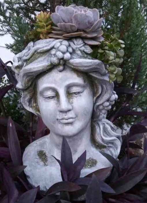 Large Lady Head Planter