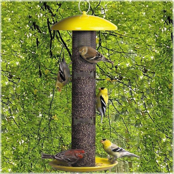 No-No Yellow Finch Feeder with Tray