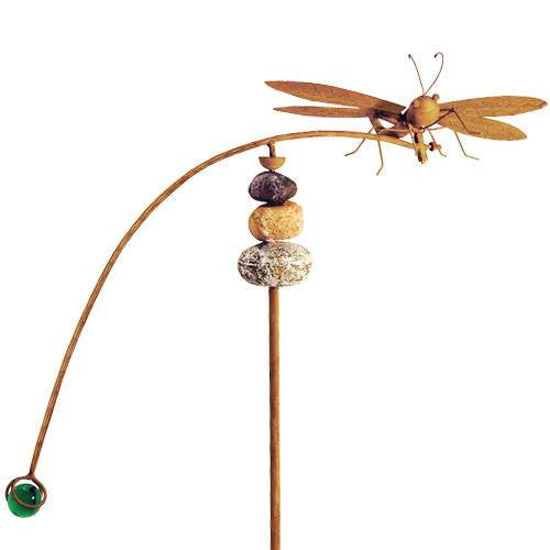 Large Dragonfly Kinetic Garden Stake