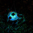 Top Fill Solar Hummingbird Feeder at night