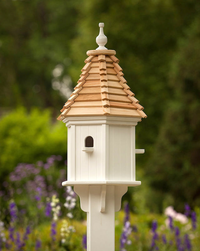 Vinyl Post-Mount Birdhouse 3 Nest