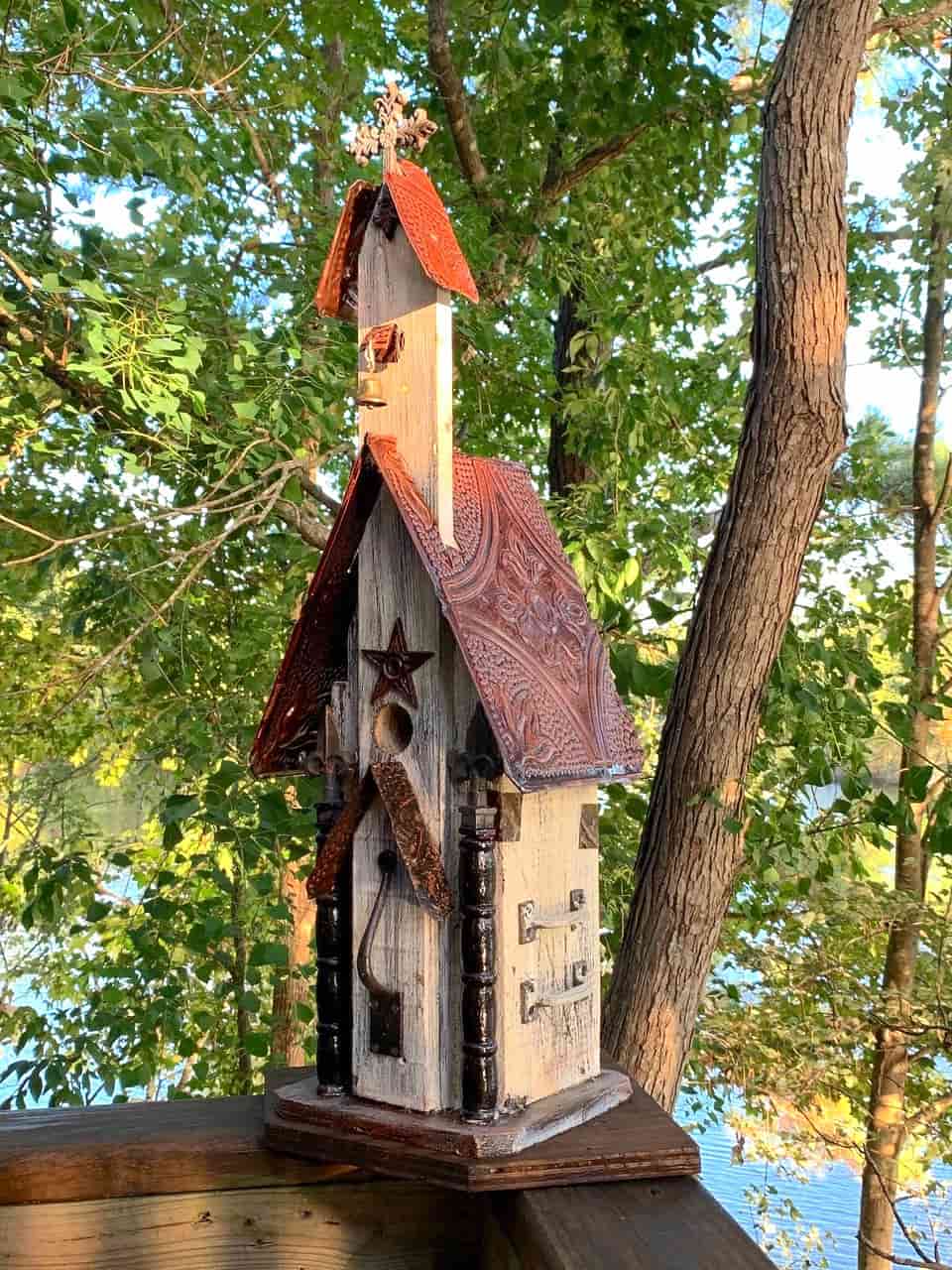 Tall Church Birdhouse