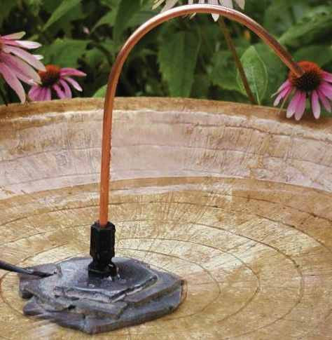 Copper Bird Bath Dripper