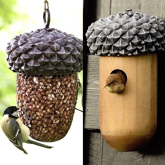 Birdhouse Bird Feeder Gift Set