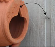 Unique Zany Cat Birdhouse is Weather-proof Ceramic by Doug Fey