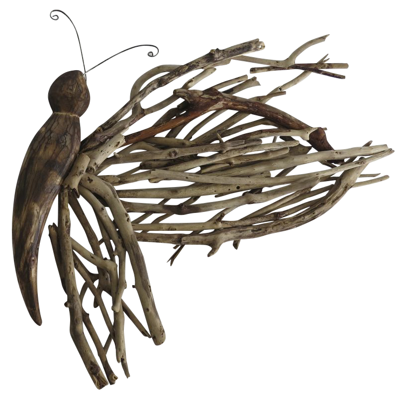 Large Driftwood Butterfly Wall Decor