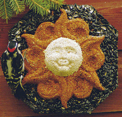Large Sun Face BirdSeed Wreath | Bird Seed Wreaths | Sunflower