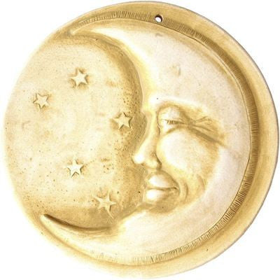 Handcrafted Moon Face Stepping Stone/Plaque
