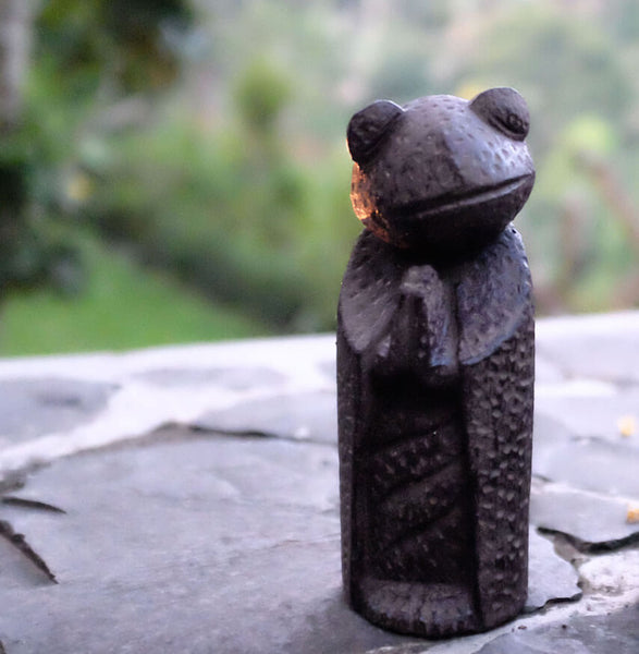 Namaste Frog Sculpture | Zen Frog | Frog Theme Decor – The