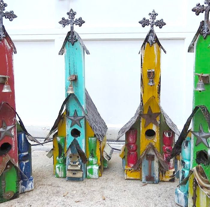 Church Birdhouses are one-of-a-kind rustic styles