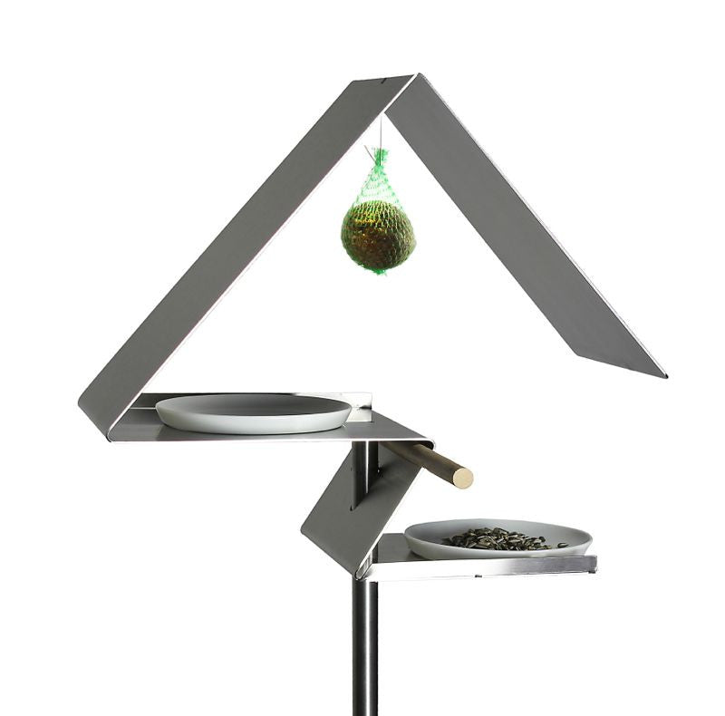 Tall Bird Bath and Bird Feeder by Opossum Design